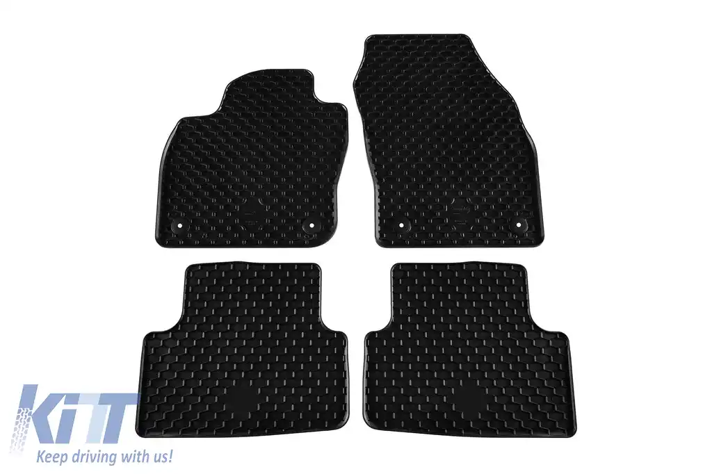 Mochete din cauciuc Gumarny Zubri potrivite pentru Volkswagen T-Cross după 2019, set de 4 piese, culoare neagră-image-6254496