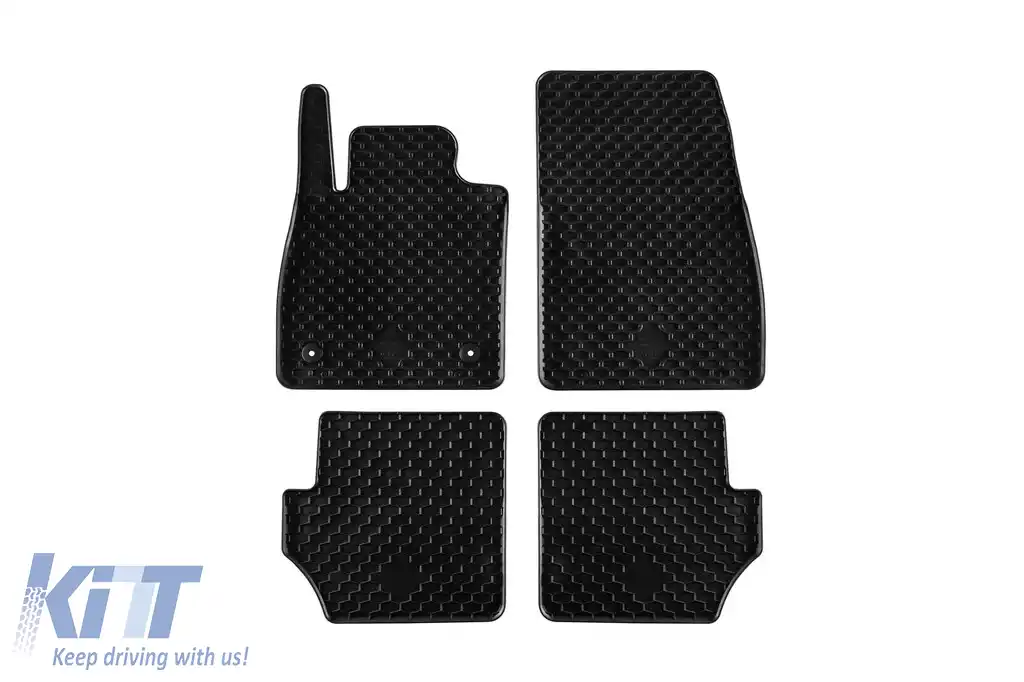 Mochete din cauciuc Gumarny Zubri potrivite pentru Ford Fiesta după 2017, Puma după 2020, set de 4 piese, culoare neagră