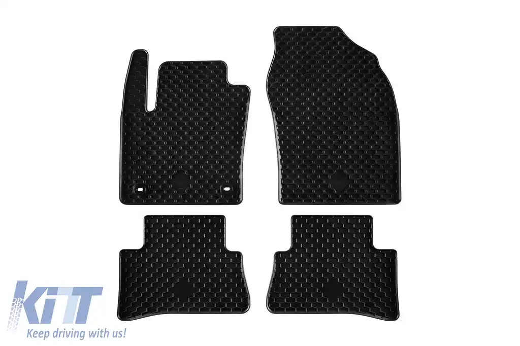Mochete din cauciuc Gumarny Zubri potrivite pentru Toyota C-HR după 2017, set de 4 piese, culoare neagră