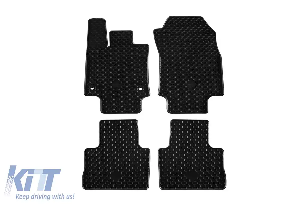 Mochete din cauciuc Gumarny Zubri potrivite pentru Toyota Rav4, Rav4 Hybrid după 2019, Suzuki Across, Across Hybrid după 2021, set de 4 piese, culoare neagră
