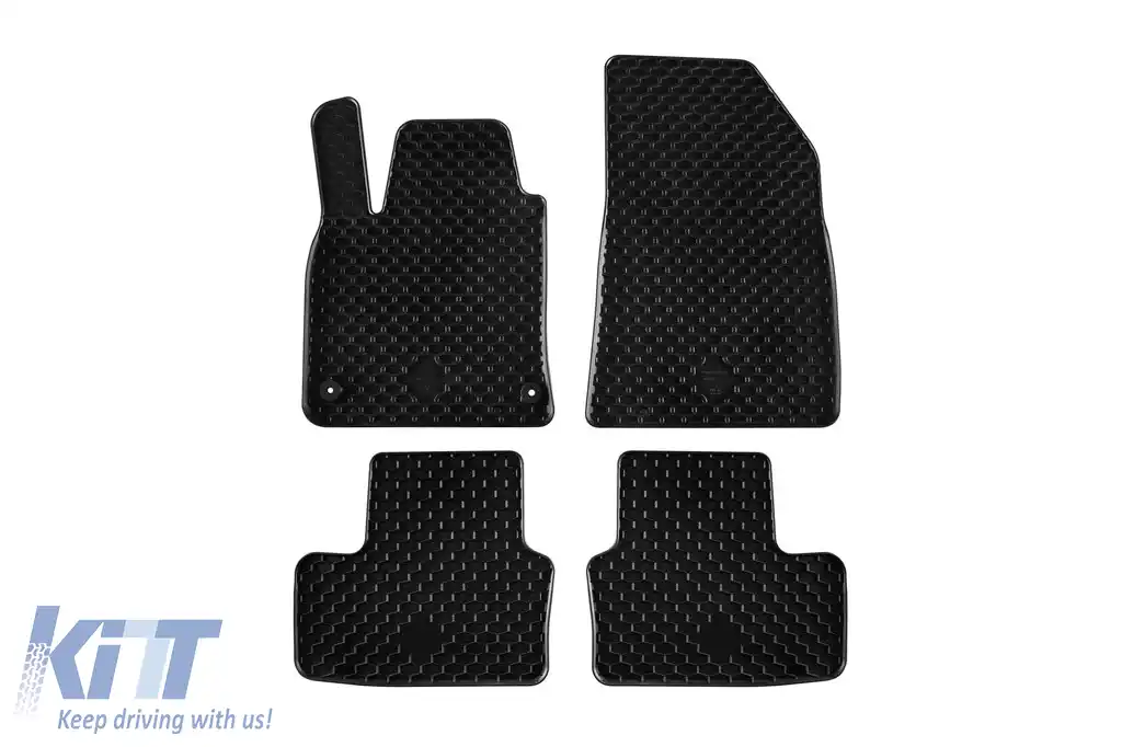 Mochete din cauciuc Gumarny Zubri potrivite pentru Renault Clio după 2019, Mitsubishi Colt după 2023, set de 4 piese, culoare neagră