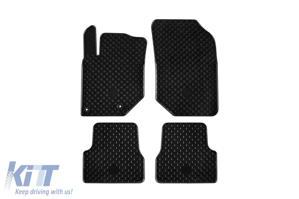 Mochete din cauciuc Gumarny Zubri potrivite pentru Opel Corsa F, Peugeot 208, Citroen DS3 Crossback după 2019, Opel Mokka după 2021, set de 4 piese, culoare neagră
