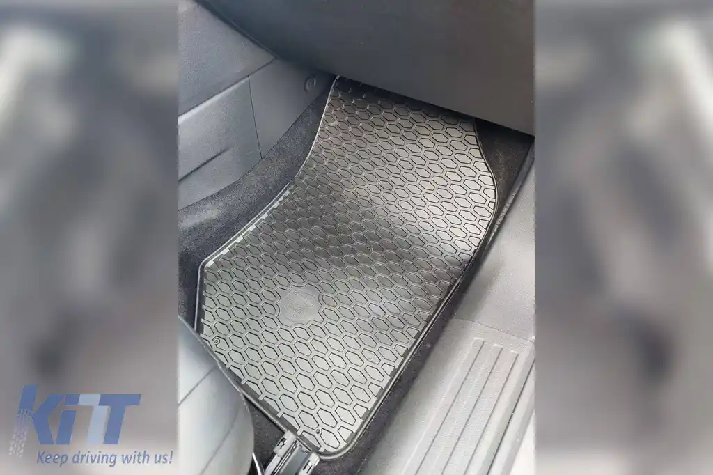 Mochete din cauciuc Gumarny Zubri potrivite pentru Citroen C4 după 2021, C4X după 2023, Peugeot 2008 după 2019, set de 4 piese, culoare neagră-image-6254635