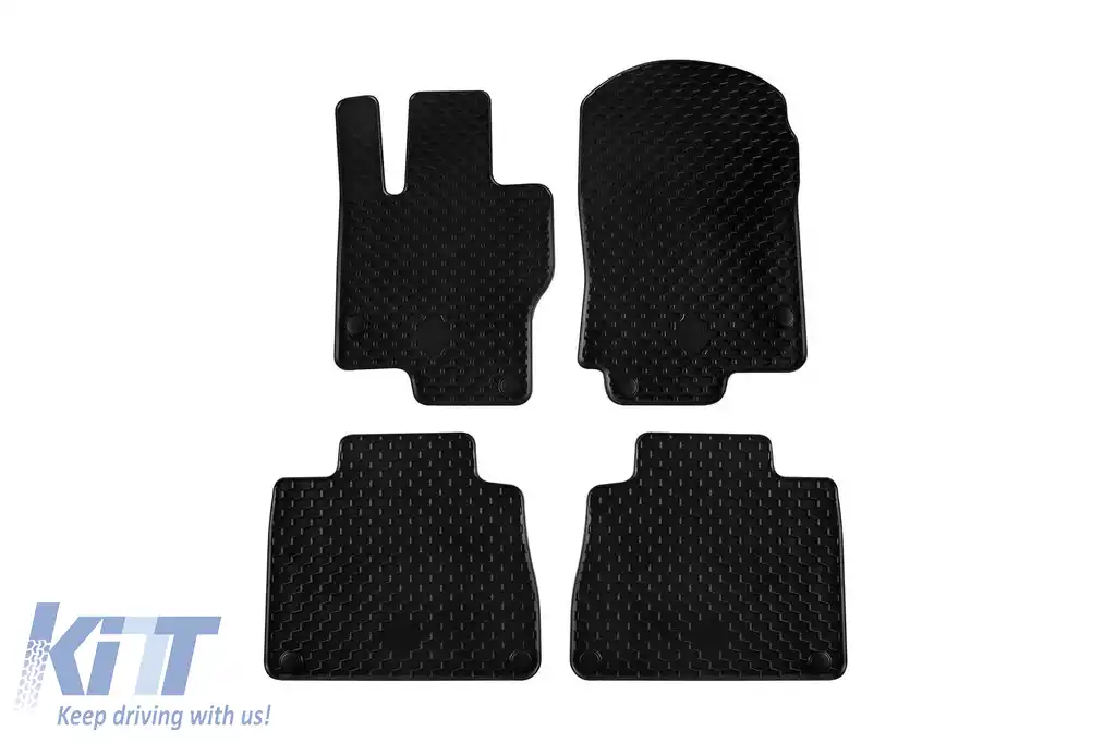 Mochete din cauciuc Gumarny Zubri potrivite pentru Mercedes GLE W167, GLS X167 după 2019, set de 4 piese, culoare neagră