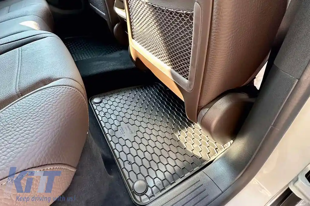 Mochete din cauciuc Gumarny Zubri potrivite pentru Mercedes GLE W167, GLS X167 după 2019, set de 4 piese, culoare neagră-image-6254650