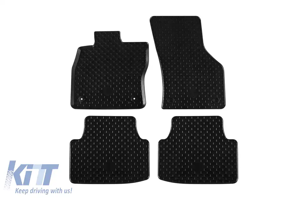 Mochete din cauciuc Gumarny Zubri potrivite pentru Seat Leon după 2020, set de 4 piese, culoare neagră