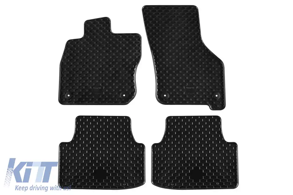 Mochete din cauciuc Gumarny Zubri potrivite pentru Volkswagen Golf VIII Hybrid wagon după 2020, set de 4 piese, culoare neagră
