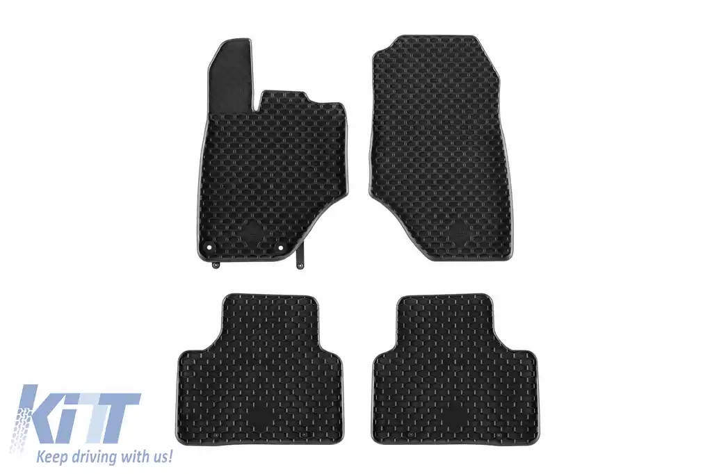 Mochete din cauciuc Gumarny Zubri potrivite pentru Peugeot e-5008 după 2024, set de 4 piese, culoare neagră