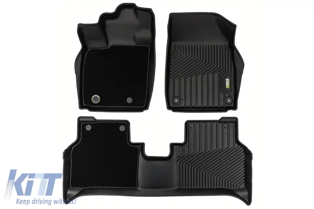 Mochete din cauciuc și covor 2 în 1, potrivite pentru Audi Q4 E-Tron, Cupra Born după 2021, Cupra Tavascan după 2023, Skoda Elroq după 2025, Skoda Enyaq, VW ID.4 după 2020, ID.5 după 2022, set de 3 pi-image-6232693