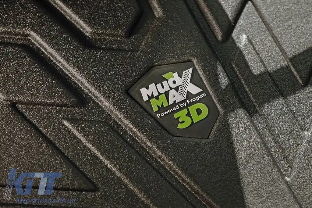 Mochete din cauciuc pentru tractoare din seria Frogum 3D MudMax, potrivite pentru New Holland Boomer 35, 40, 45, 50 și 55 după 2015, set dintr-o bucată, culoare neagră-image-6232553