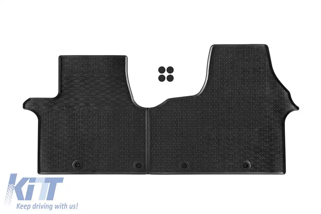 Mochete din cauciuc specifice de la Geyer & Hosaja potrivite pentru Opel Vivaro 2014-2018, Renault Trafic după 2014, Fiat Talento, Nissan NV300 după 2016, set de 2 piese, culoare neagră