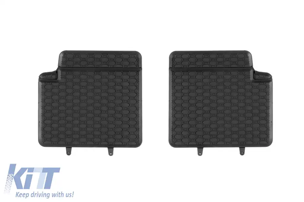 Mochete din cauciuc specifice de la Geyer & Hosaja potrivite pentru Fiat 500 2007-2024, Panda 2003-2012, Ford Ka 2008-2016, set de 4 piese, culoare neagră-image-6229735