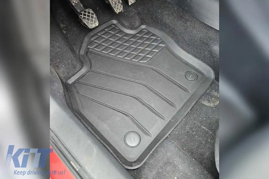 Mochete din cauciuc specifice de la SPARTline potrivite pentru Audi A1, Seat Ibiza, Arona, Volkswagen Polo după 2017, Skoda Fabia după 2021, set de 4 piese, culoare neagră-image-6232920