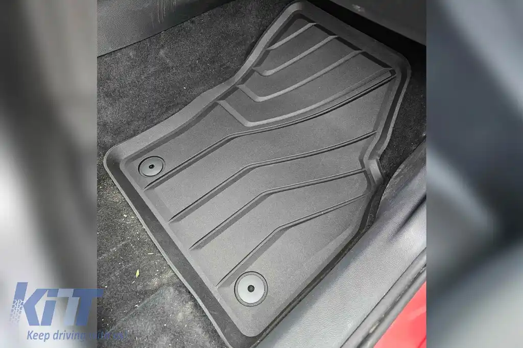 Mochete din cauciuc specifice de la SPARTline potrivite pentru Audi A1, Seat Ibiza, Arona, Volkswagen Polo după 2017, Skoda Fabia după 2021, set de 4 piese, culoare neagră-image-6232921