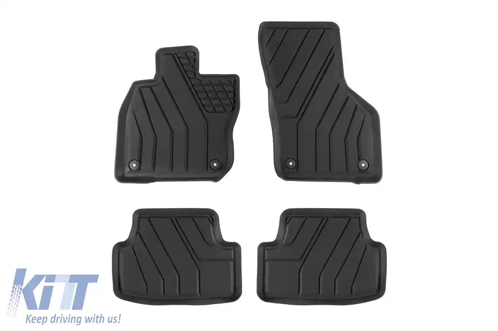 Mochete din cauciuc specifice de la SPARTline potrivite pentru Volkswagen Golf VIII hatchback, MHeV după 2021, set de 4 piese, culoare neagră