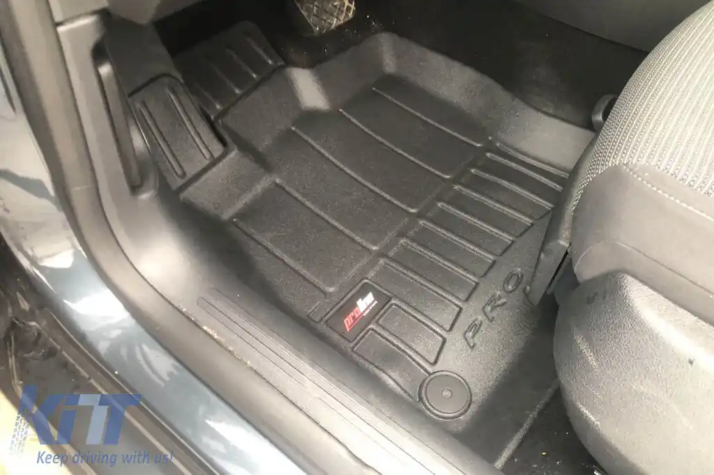 Mochete din cauciuc specifice din seria Frogum 3D ProLine, potrivite pentru Volkswagen Golf VII 2012-2019, T-roc după 2018, Seat Leon după 2012, set de 4 piese, culoare neagră, cu garanție de 24 de lu-image-6220663
