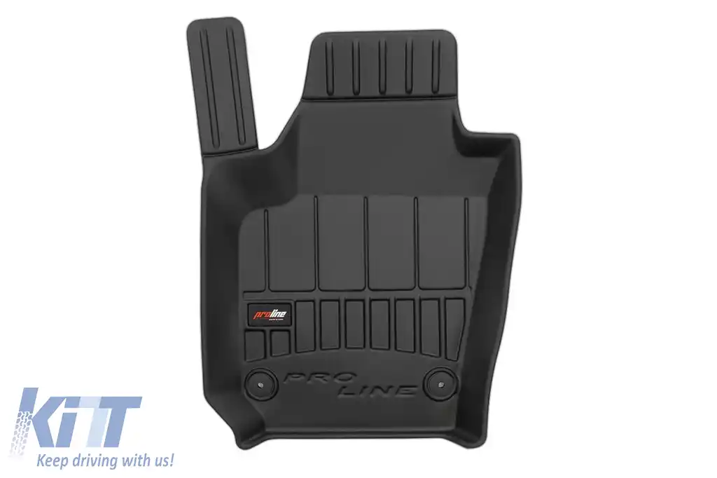 Mochete din cauciuc specifice din seria Frogum 3D ProLine, potrivite pentru Volkswagen Polo, Seat Ibiza IV 2008-2017, Skoda Fabia 2014-2022, set de 4 piese, culoare neagră, cu garanție de 24 de luni-image-6221456