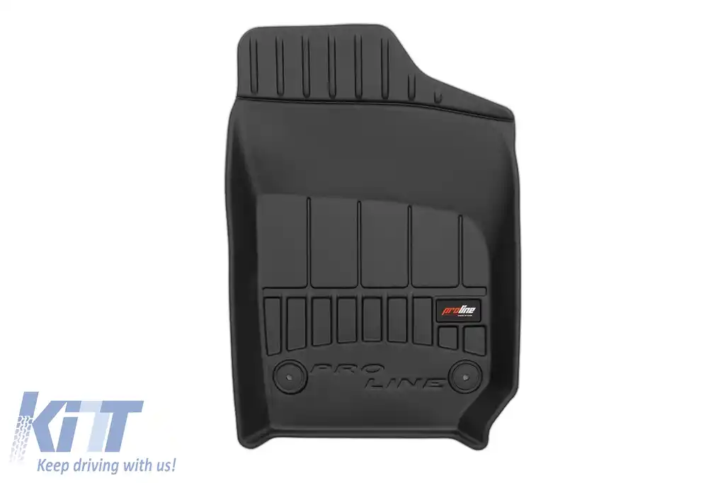 Mochete din cauciuc specifice din seria Frogum 3D ProLine, potrivite pentru Volkswagen Polo, Seat Ibiza IV 2008-2017, Skoda Fabia 2014-2022, set de 4 piese, culoare neagră, cu garanție de 24 de luni-image-6221457