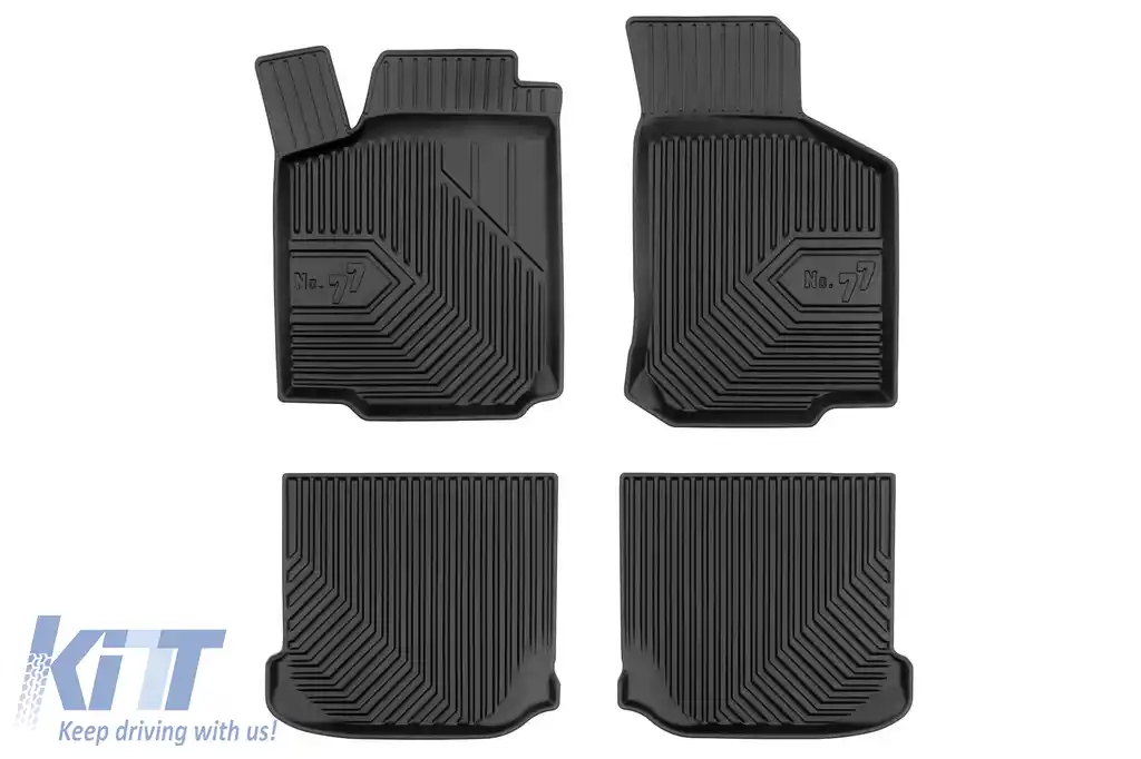 Mochete din cauciuc specifice din seria Frogum Nr. 77, potrivite pentru VW Golf 4 1997-2006, New Beetle 1998-2010, Skoda Octavia 1996-2010, Seat Leon, Toledo 1995-2005, set de 4 piese, culoare neagră-image-6226772