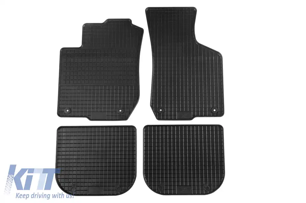 Mochete din cauciuc specifice, potrivite pentru Audi A3 1996-2003, set de 4 piese, culoare neagră