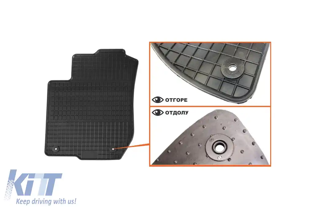 Mochete din cauciuc specifice, potrivite pentru Audi A3 1996-2003, set de 4 piese, culoare neagră-image-6212887