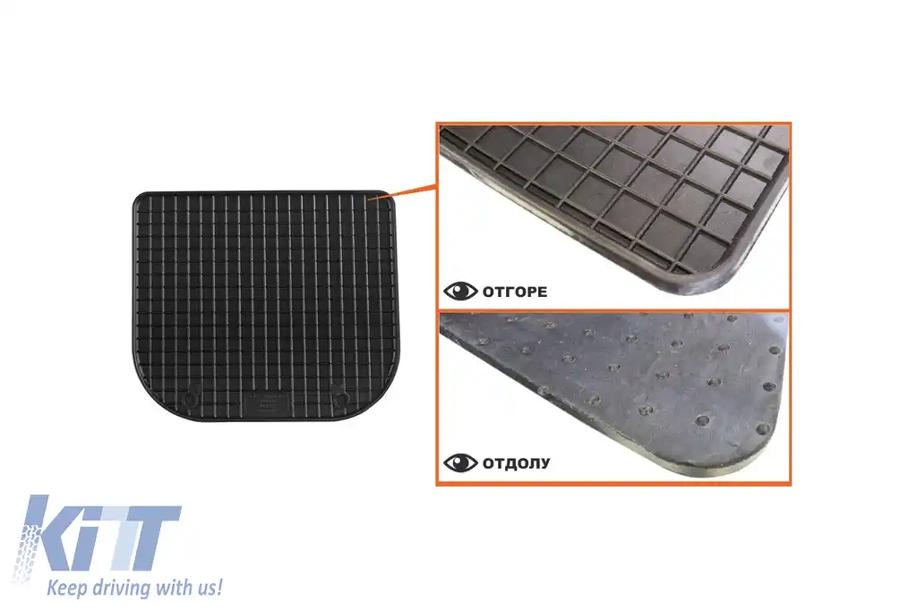 Mochete din cauciuc specifice, potrivite pentru Audi A3 1996-2003, set de 4 piese, culoare neagră-image-6212890