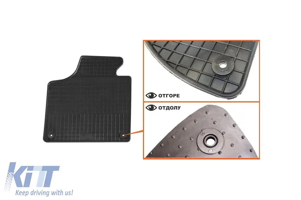 Mochete din cauciuc specifice, potrivite pentru Audi A3 3 uși, Sportback, S3 2003-2012, A3 Cabriolet 2008-2014, set de 4 piese, culoare neagră-image-6212897