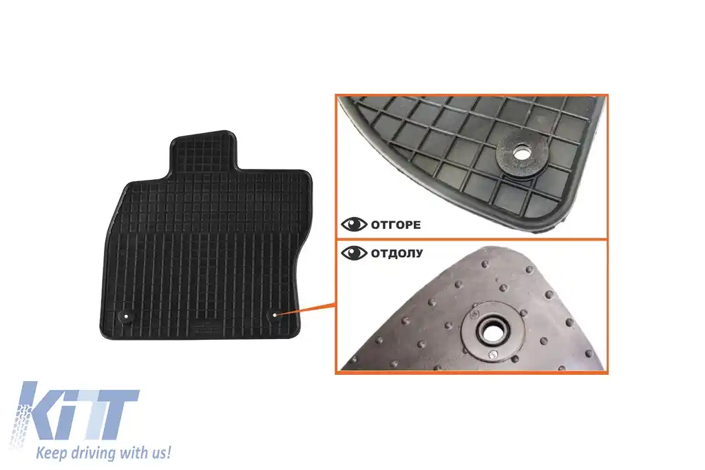 Mochete din cauciuc specifice, potrivite pentru Audi A3 2012-2020, A3 Cabriolet după 2014, set de 4 piese, culoare neagră-image-6212907