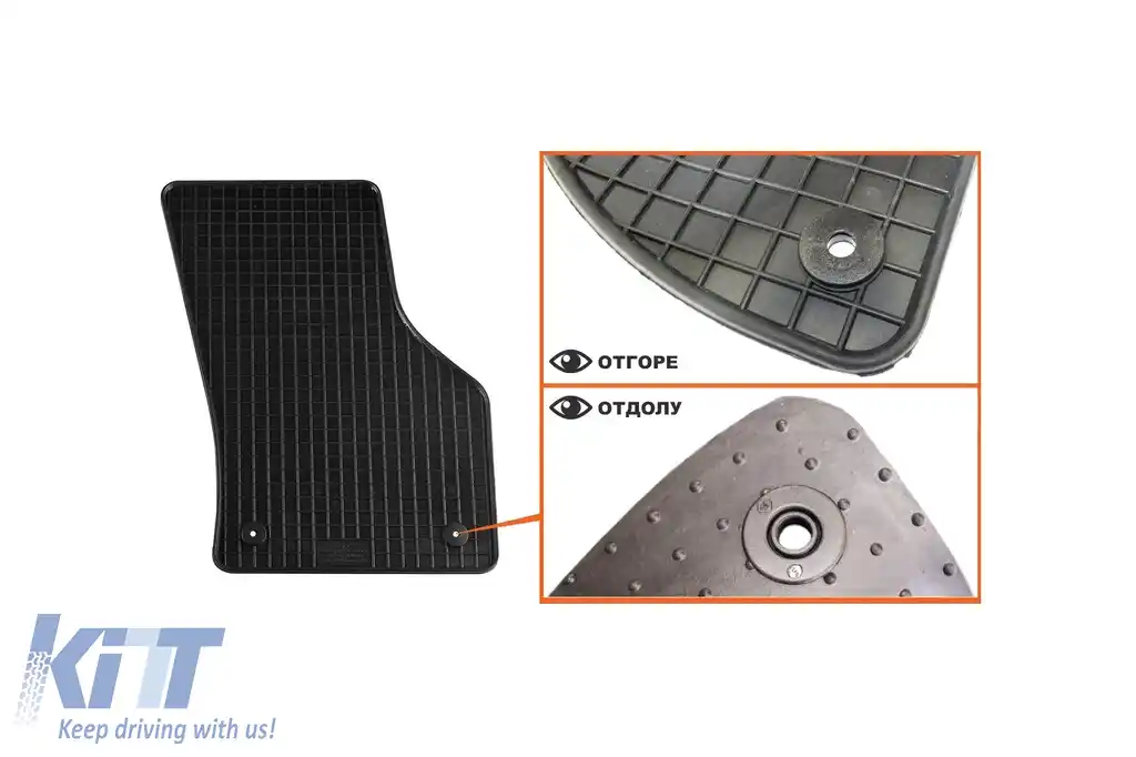 Mochete din cauciuc specifice, potrivite pentru Audi A3 2012-2020, A3 Cabriolet după 2014, set de 4 piese, culoare neagră-image-6212908