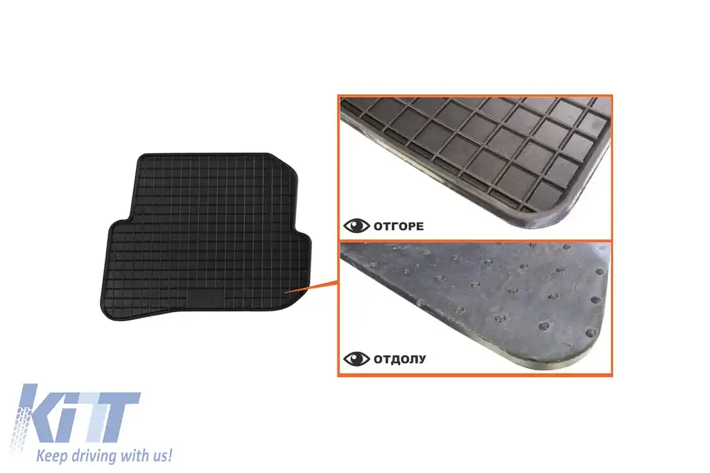 Mochete din cauciuc specifice, potrivite pentru Audi A1 2010-2018, set de 4 piese, culoare neagră-image-6212925