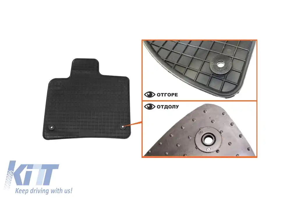 Mochete din cauciuc specifice, potrivite pentru Audi Q7 2006-2015, set de 4 piese, culoare neagră-image-6212939
