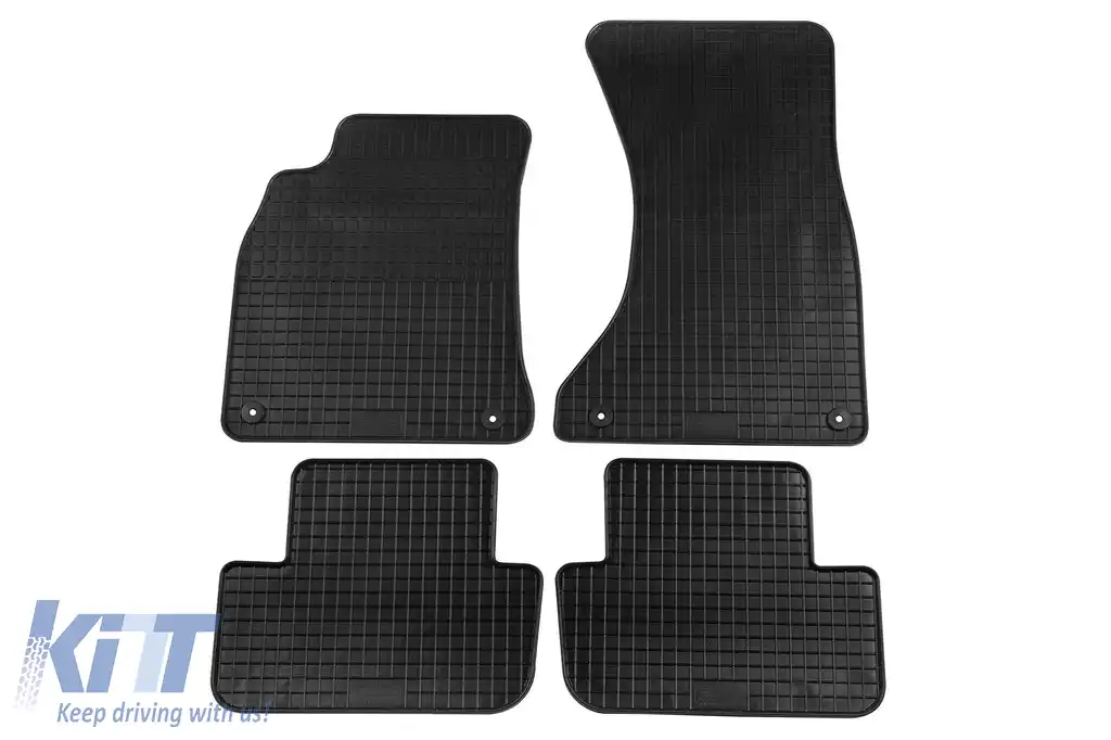 Mochete din cauciuc specifice, potrivite pentru Audi A4 B8 2007-2015, A5 Sportback 2009-2016, set de 4 piese, culoare neagră-image-6213016