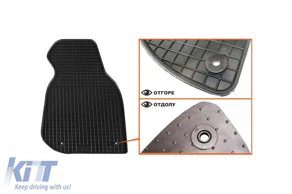 Mochete din cauciuc specifice, potrivite pentru Audi A6 1997-2004, set de 4 piese, culoare neagră-image-6213034