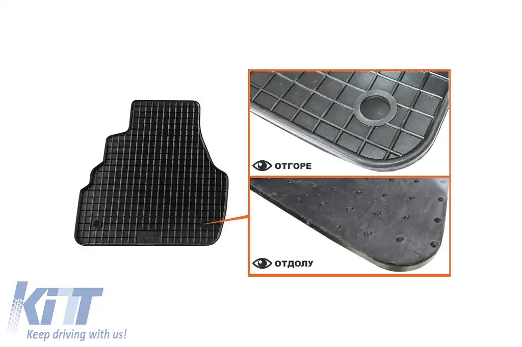 Mochete din cauciuc specifice, potrivite pentru Audi A6 1997-2004, set de 4 piese, culoare neagră-image-6213035