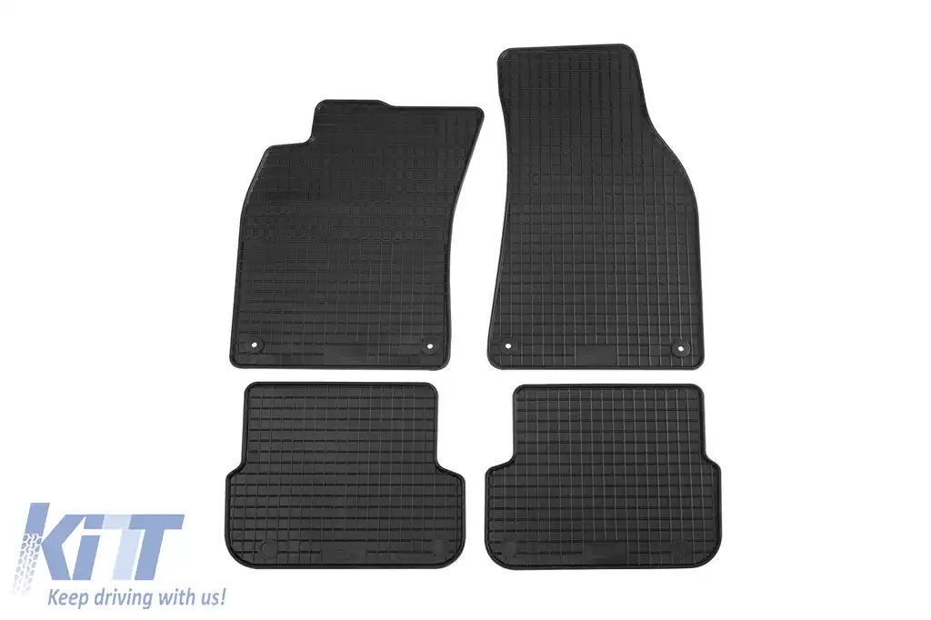 image-74-Mochete din cauciuc specifice, potrivite pentru Audi A6 sedan, wagon 2006-2011, set de 4 piese, culoare neagră