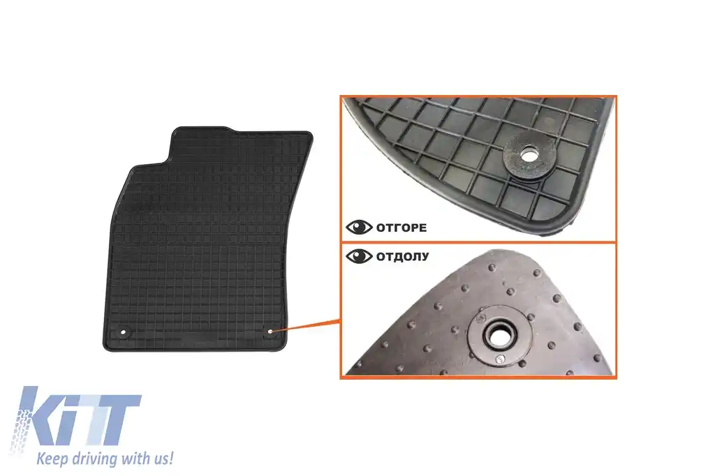 Mochete din cauciuc specifice, potrivite pentru Audi A6 sedan, wagon 2006-2011, set de 4 piese, culoare neagră-image-6213043