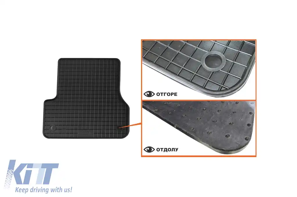 Mochete din cauciuc specifice, potrivite pentru Audi A6 2011-2018, A7 2010-2018, set de 4 piese, culoare neagră-image-6213055