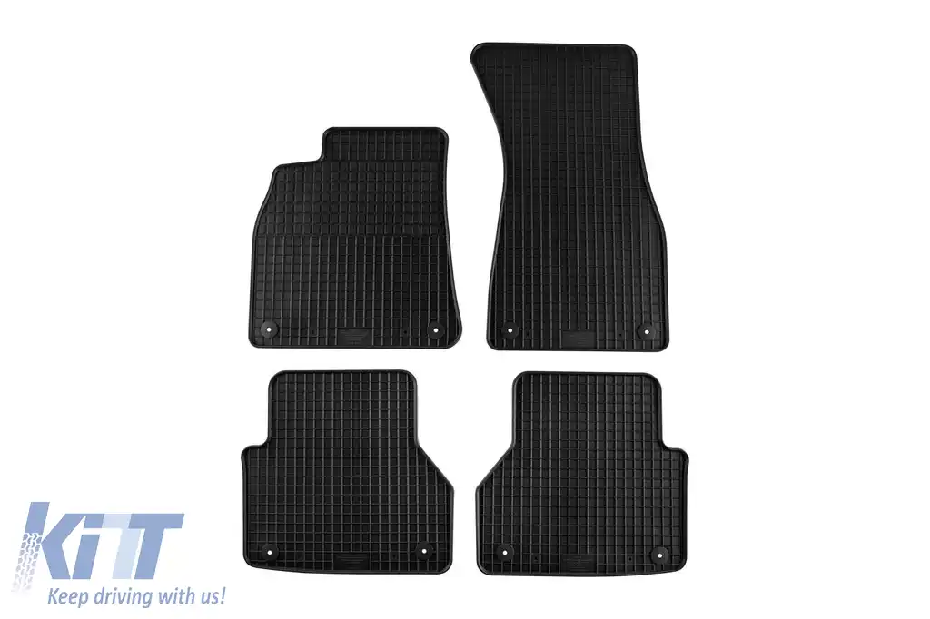 Mochete din cauciuc specifice, potrivite pentru Audi A6, A7 după 2018, set de 4 piese, culoare neagră-image-6213062