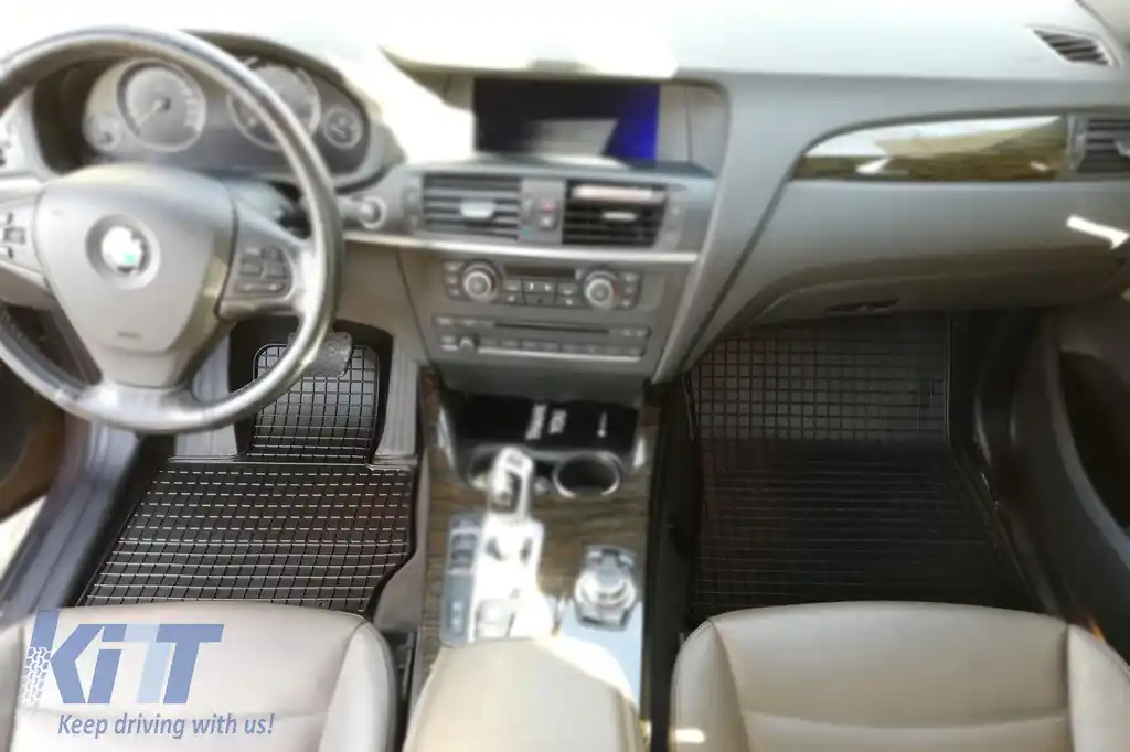 Mochete din cauciuc specifice, potrivite pentru BMW X3 F25 2010-2017, X4 F26 2014-2018, set de 4 piese, culoare neagră-image-6213139