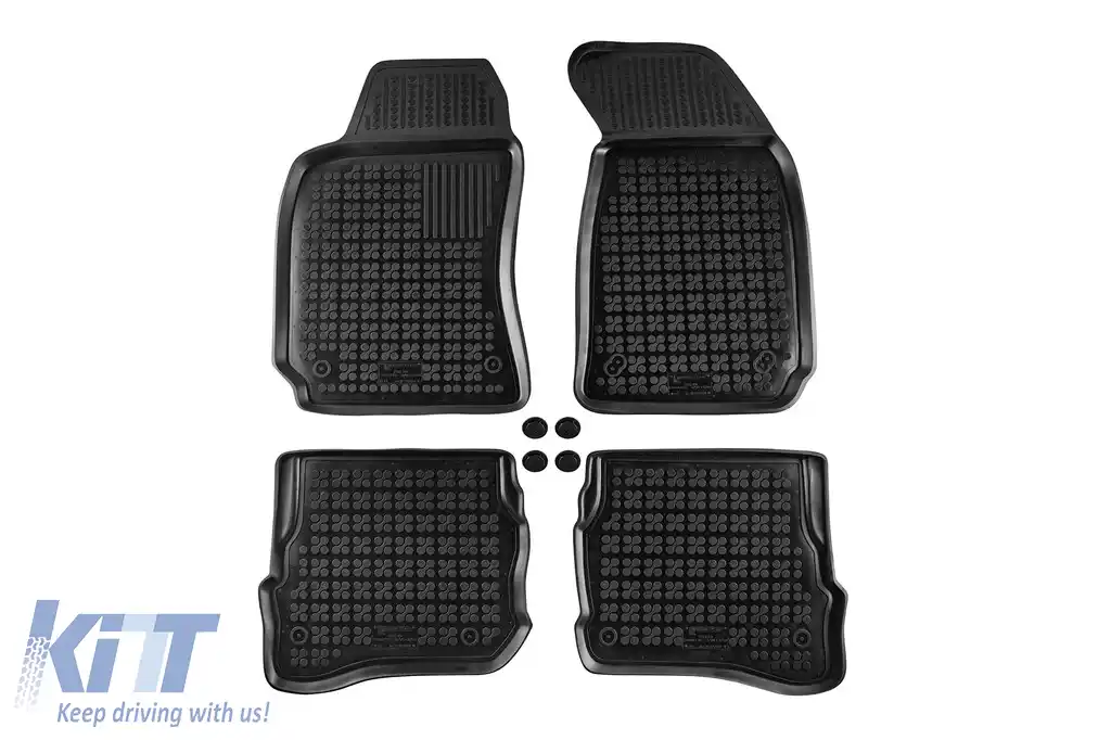 image-20-Mochete din cauciuc specifice, potrivite pentru VW Passat B5 1996-2005, set de 4 piese, culoare neagră