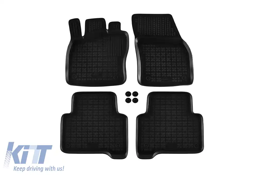 Mochete din cauciuc specifice, potrivite pentru VW Tiguan după 2015, set de 4 piese, culoare neagră