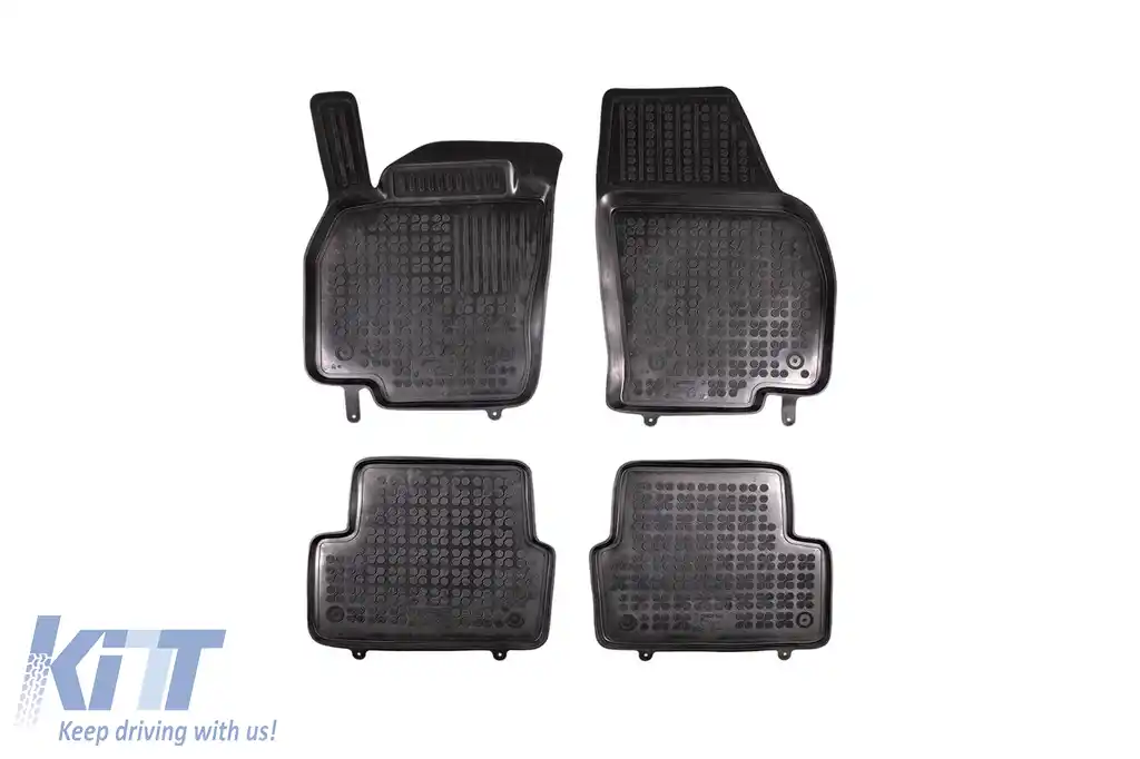 Mochete din cauciuc specifice, potrivite pentru VW T-Cross după 2018, set de 4 piese, culoare neagră