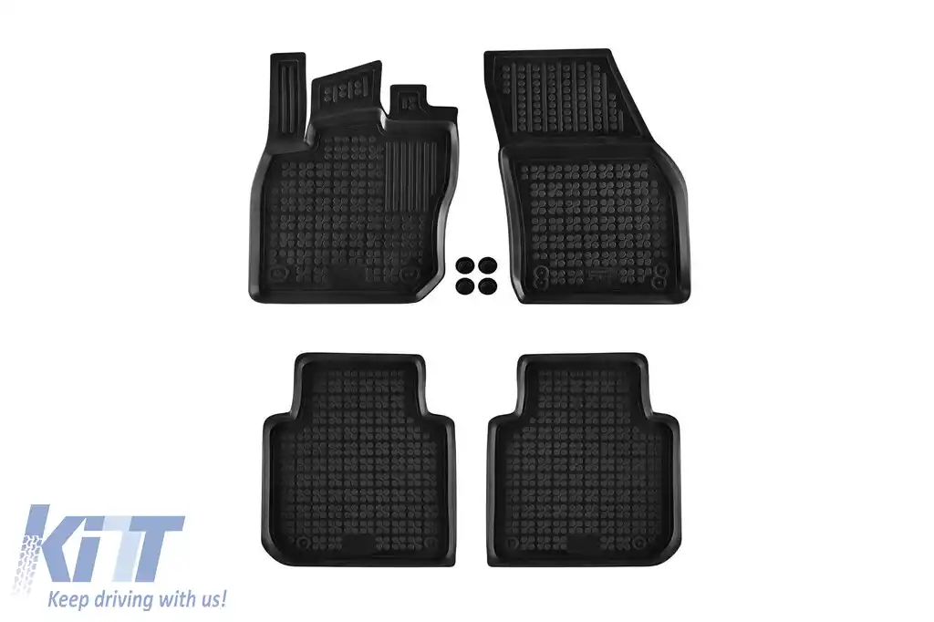 Mochete din cauciuc specifice, potrivite pentru Skoda Kodiaq după 2024, set de 4 piese, culoare neagră-image-6213580