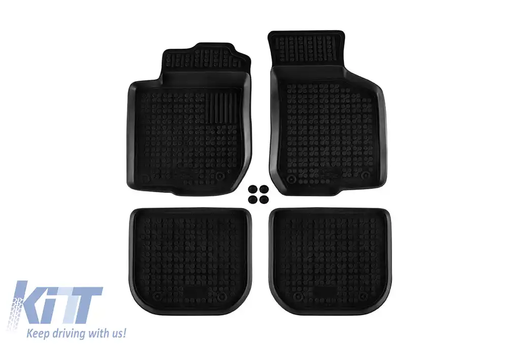 Mochete din cauciuc specifice, potrivite pentru Audi A3 1996-2003, set de 4 piese, culoare neagră