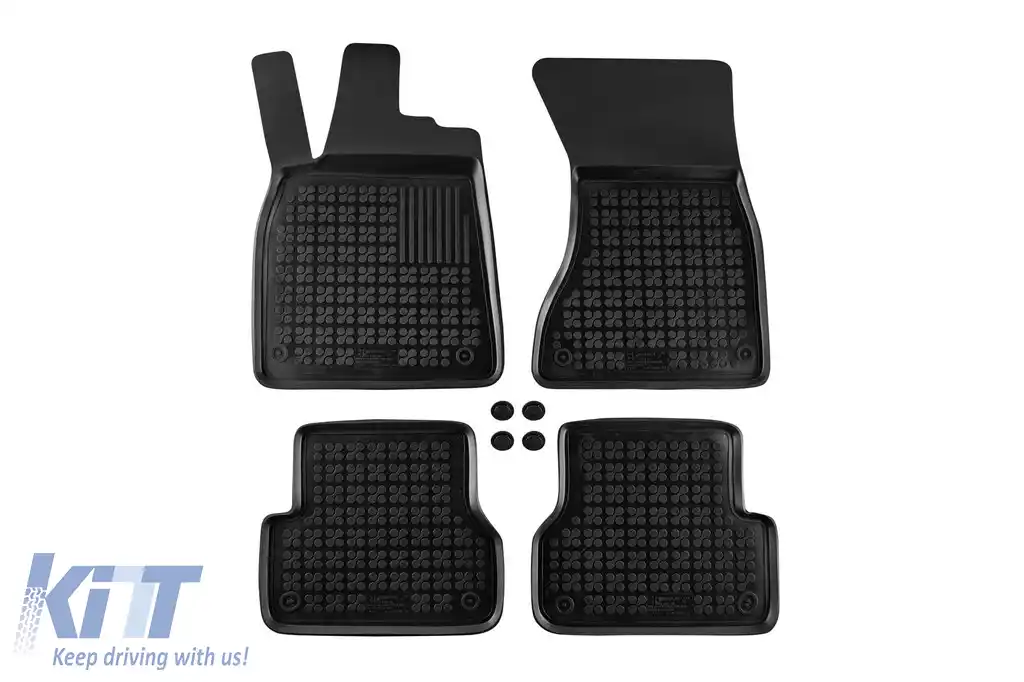 Mochete din cauciuc specifice, potrivite pentru Audi A7 Sportback 2010-2017, A6 sedan C7 2011-2018, set de 4 piese, culoare neagră