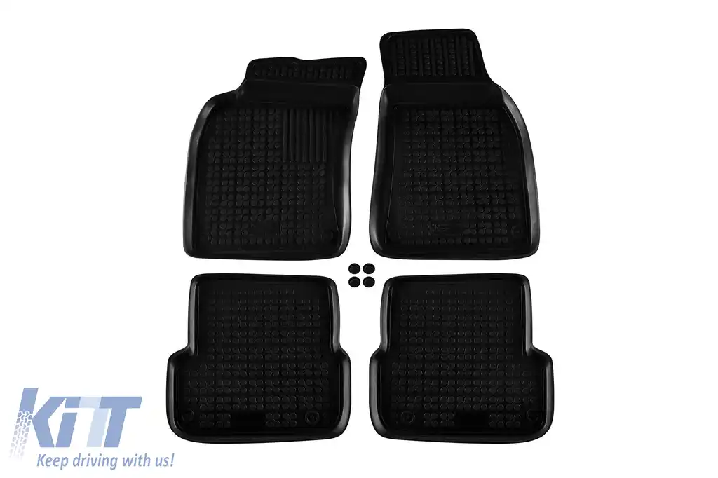 Mochete din cauciuc specifice, potrivite pentru Audi A6 2008-2011, set de 4 piese, culoare neagră
