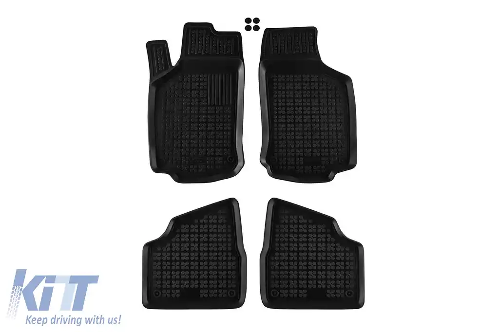 Mochete din cauciuc specifice, potrivite pentru Opel Corsa C 2000-2006, set de 4 piese, culoare neagră