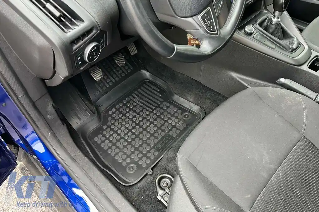 Mochete din cauciuc specifice, potrivite pentru Ford Focus 2011-2018, set de 4 piese, culoare neagră-image-6213979