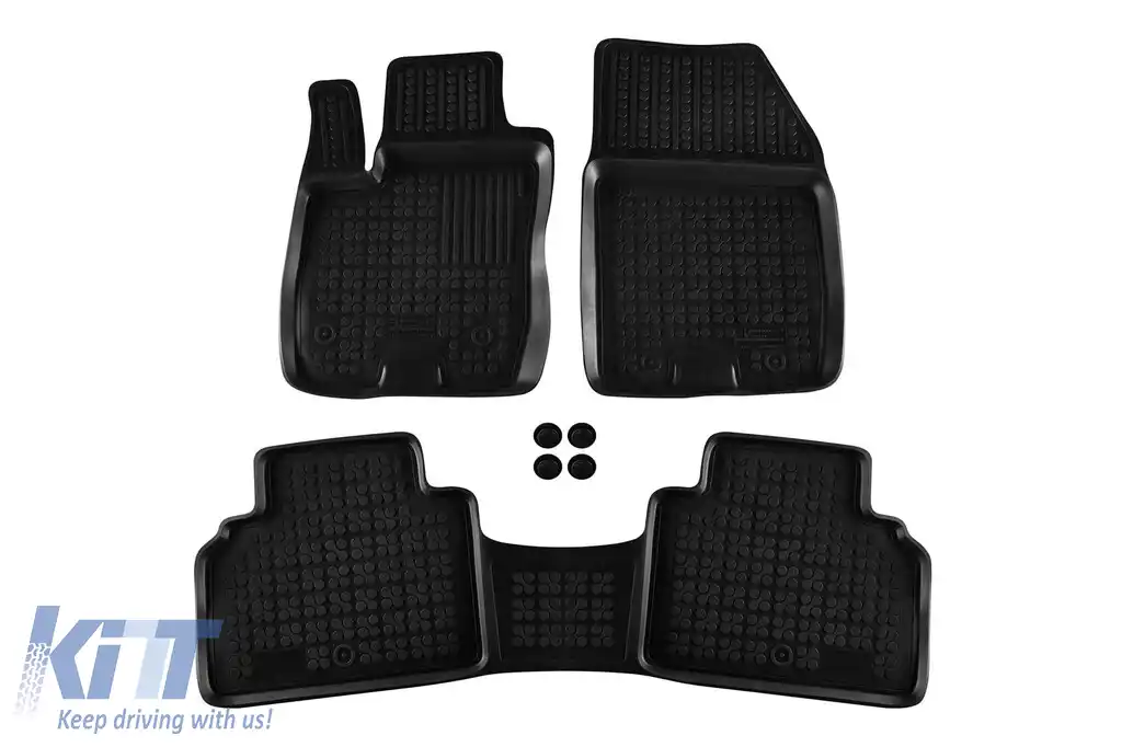 Mochete din cauciuc specifice, potrivite pentru Ford Tourneo Courier după 2014, set de 3 piese, culoare neagră-image-6214003