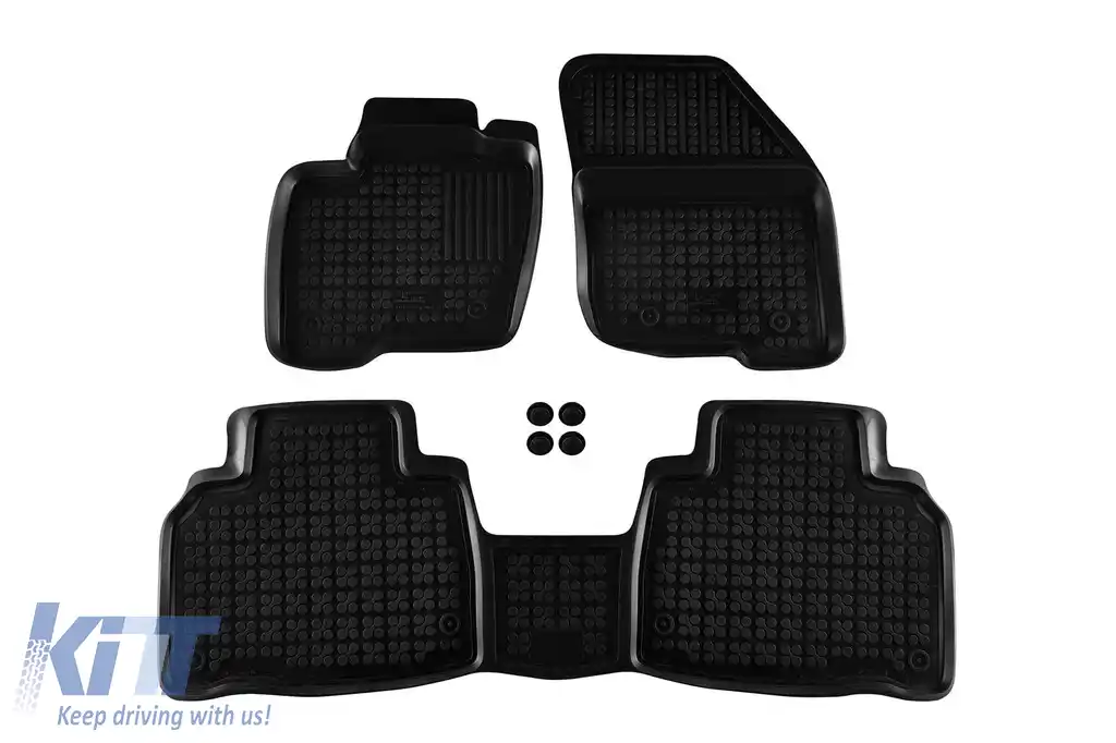 Mochete din cauciuc specifice, potrivite pentru Ford Edge după 2016, set de 3 piese, culoare neagră